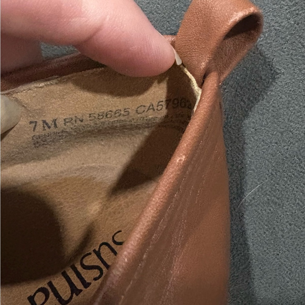 Susina Tan Leather Loafers - Picture 8 of 8